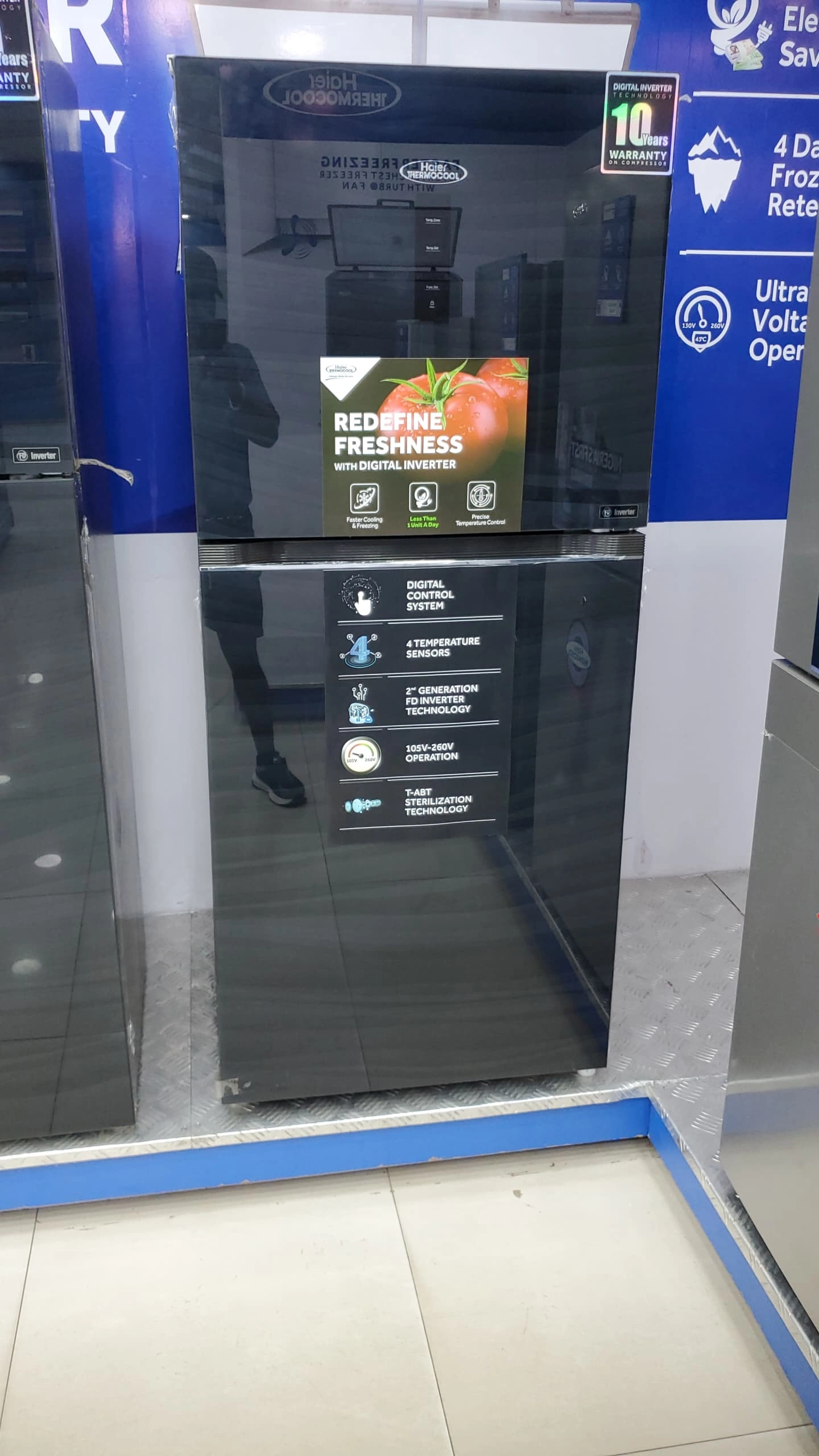 Price of Haier Thermocool 350L Double Door Inverter Refrigerator HRF-350IBGA in Nigeria